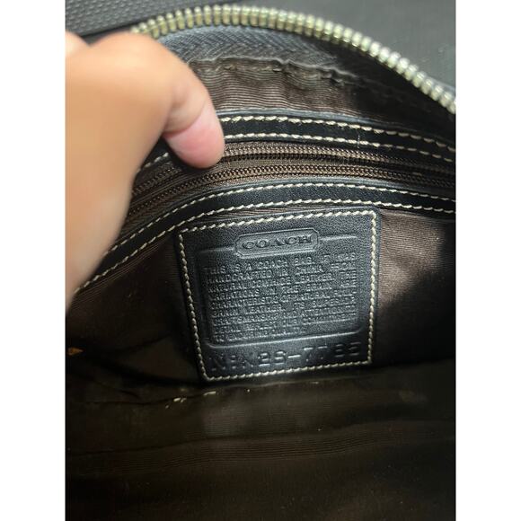 Vintage Coach Hampton 7785 Mini Black All Leather Demi Shoulder Bag 90s Y2K - Picture 12 of 12